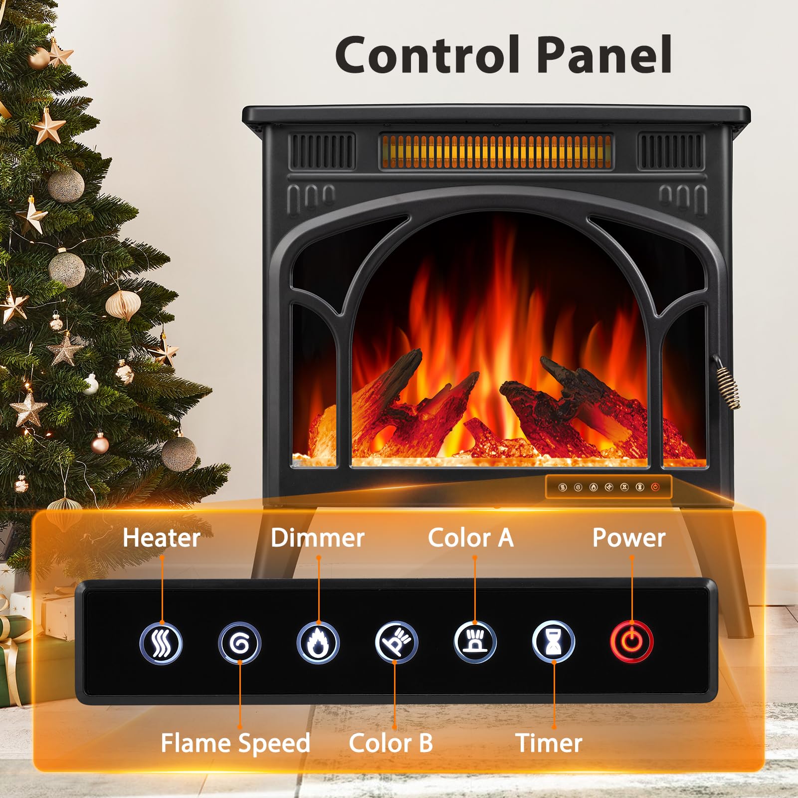 Electric Fireplace Heater Portable Electric Fireplace Stove