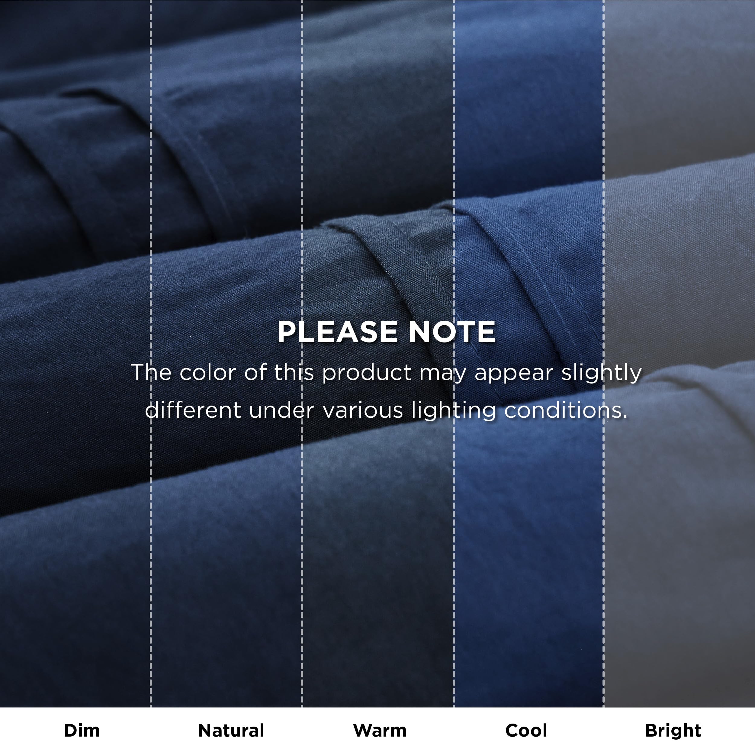 Full Comforter Set with Sheets - 4 Pieces Soft Navy Blue Bedding Sets