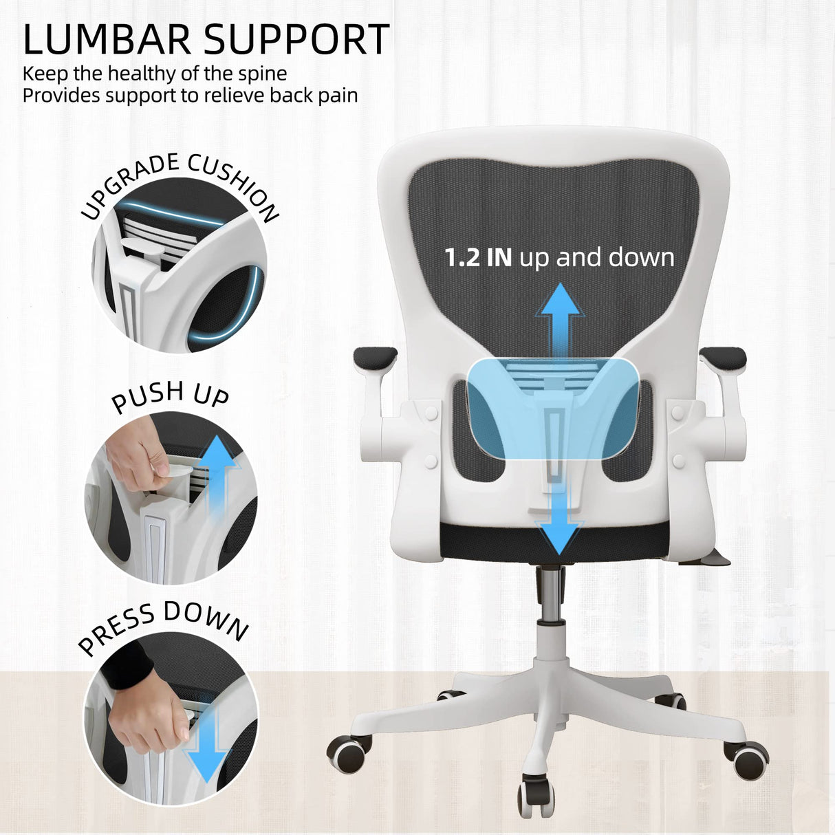 Office Chair - Ergonomic Office Chair with Lumbar Support