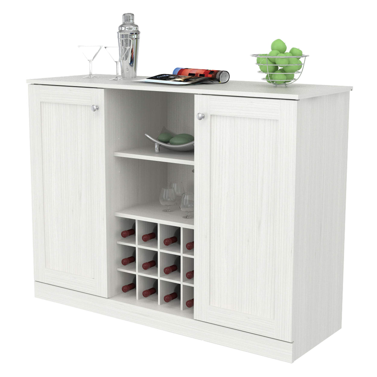 Style Buffet Cabinet with 2-Doors