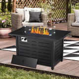 43'' Propane Fire Pit,50,000 BTU Outdoor Fireplace  Backyard Garden