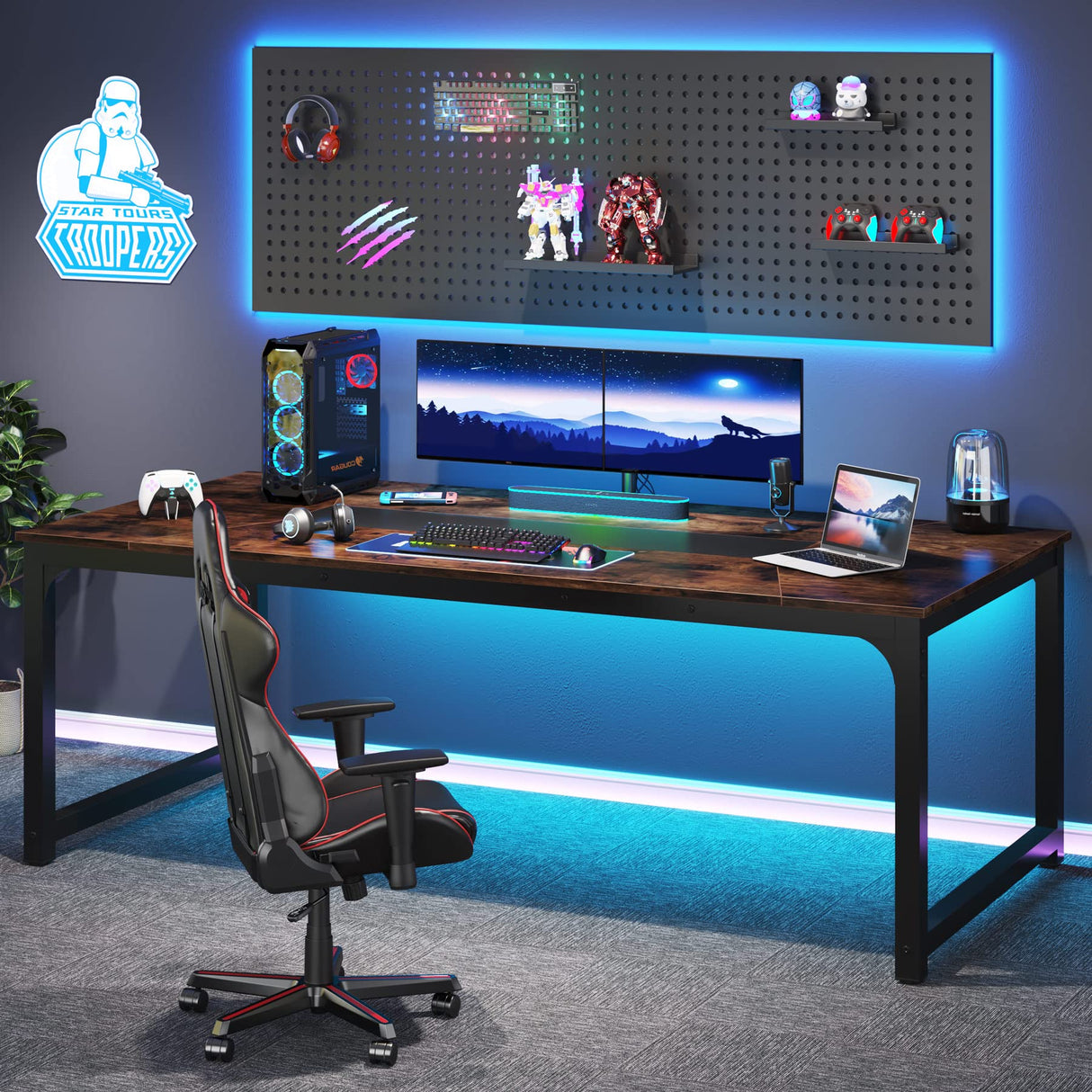 Modern Computer Desk, 78.7 x 39.4 inch X Large Executive Office