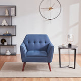 Accent Chairs for Bedroom, Midcentury Modern Accent Arm Chair for Living Room