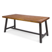 Carlisle Outdoor Dining Table with Iron Legs