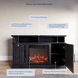 48" TV Stand with 18" Electric Fireplace Heater