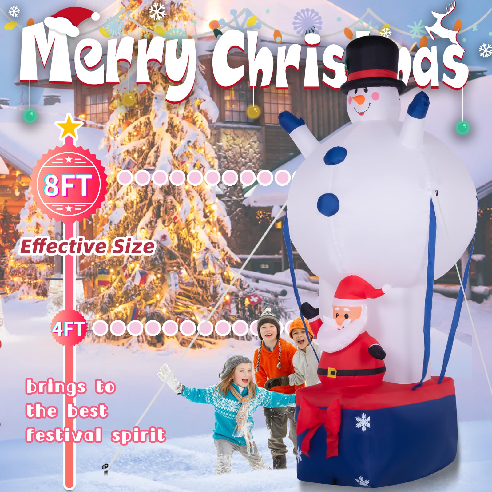 8ft Christmas Inflatable Decoration