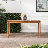 Slatted Outdoor Dining Table