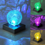 4x4 Solar Lights Deck Fence Railing  Decorative Powered Gazing Ball Caps