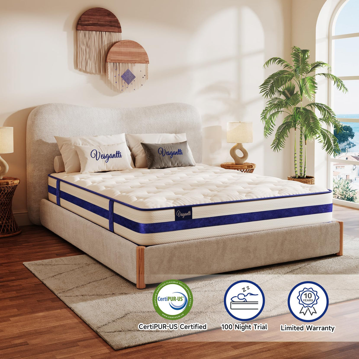 12 Inch Hybrid Innerspring Mattress with Memory Foam