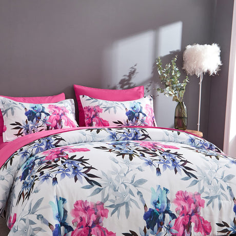 7 Piece Bed in A Bag Queen Floral Comforter Set