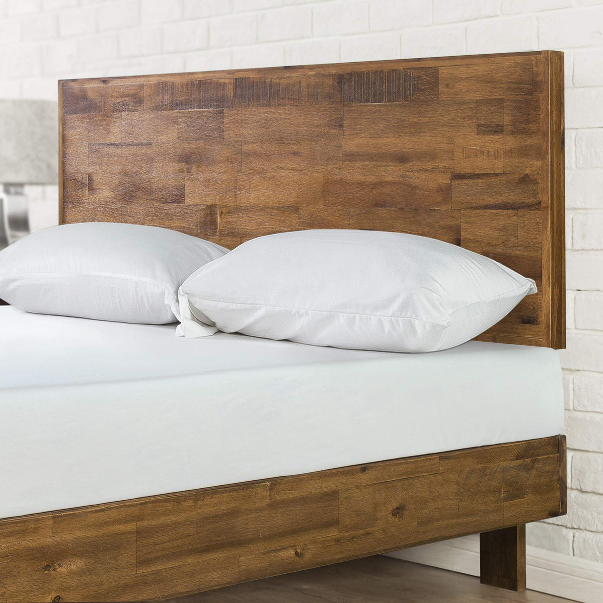 Tricia Wood Platform Bed Frame with Adjustable Headboard