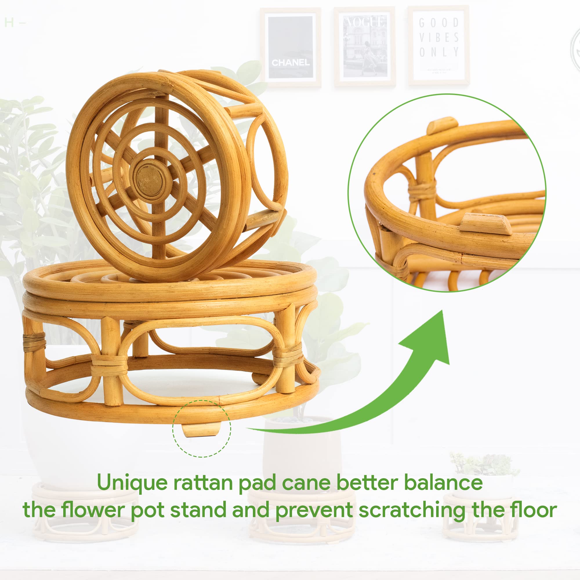 BohoNest Set of 2 Round Indoor Display Risers