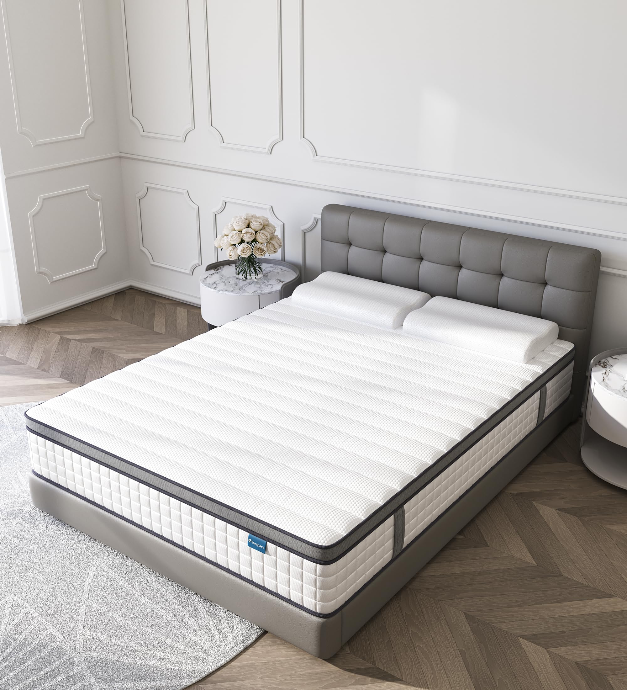King Mattress,12 Inch Hybrid King Size Mattress in a Box, Mattresses