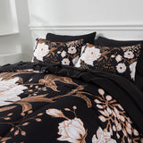 7 Piece Bed in a Bag Queen Comforter Set Botanical Floral Bedding Set