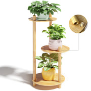 3-Tier Bamboo Plant Stand – Easy Assembly, Waterproof & Stable