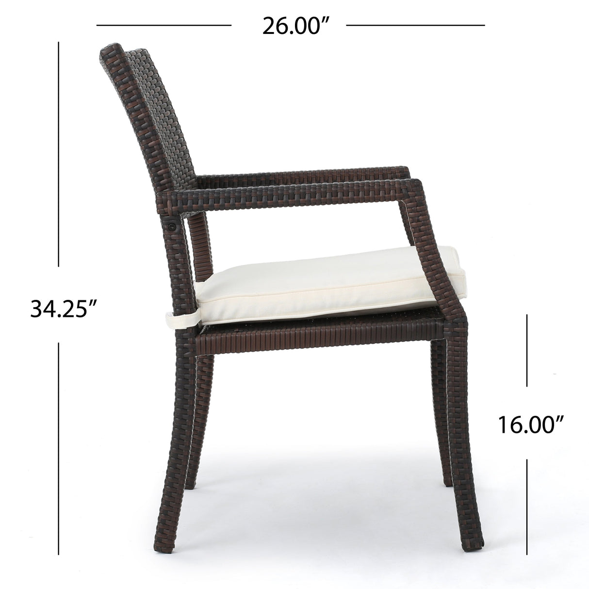 Rhode Island Outdoor Wicker Dining Chairs