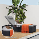 Outdoor Patio Chaise Lounge Chairs for Outside Set of  Chair Pool