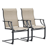 High Back Patio Chairs in All Weather Breathable Textile Fabric