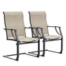 High Back Patio Chairs in All Weather Breathable Textile Fabric