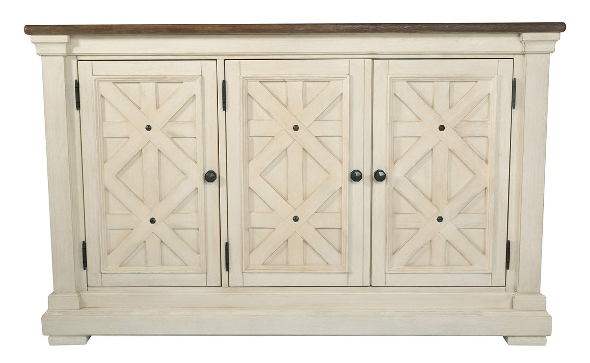 Bolanburg French Country Dining Room Server, Two-tone White