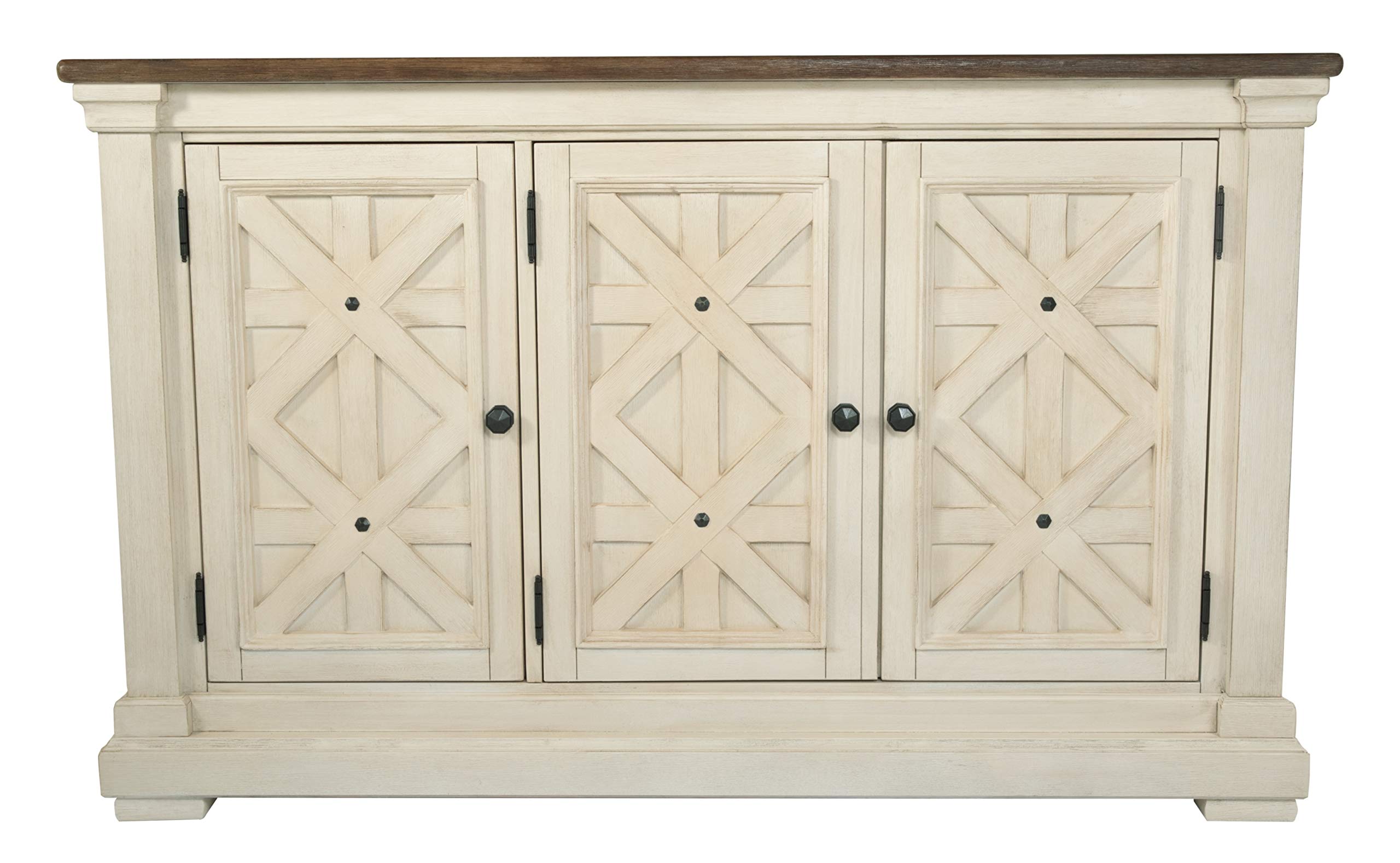 Bolanburg French Country Dining Room Server, Two-tone White