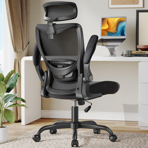 Ergonomic Office Chair, High Back Desk Chair with Adjustable Lumbar Support & Headrest