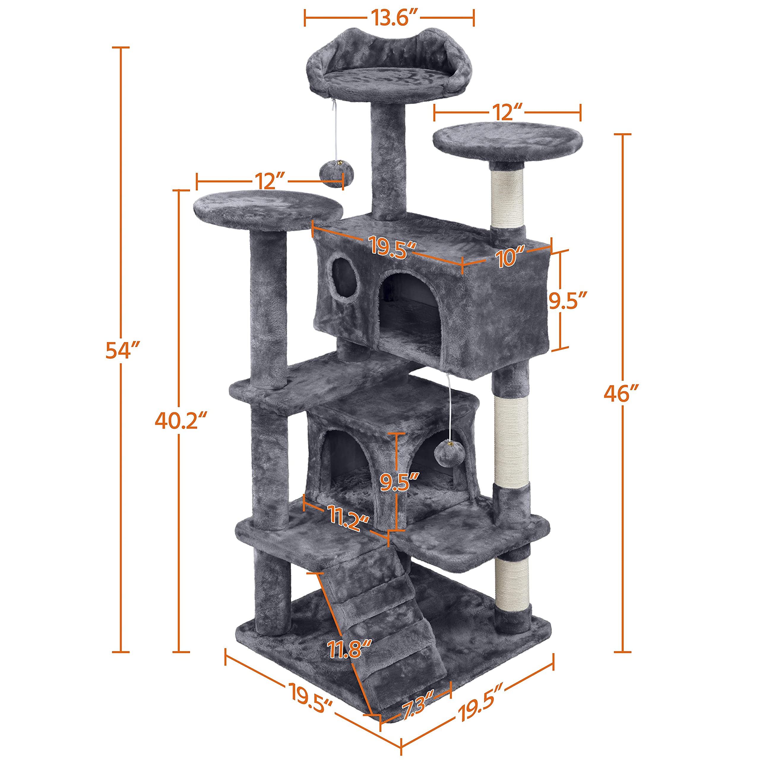Condo Furniture Scratch Post for Kittens Pet House Play