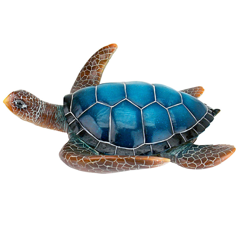 Blue Sea Turtle Statue: Large