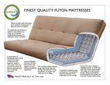 Tucson Full Size Futon Set, Marmont Thunder