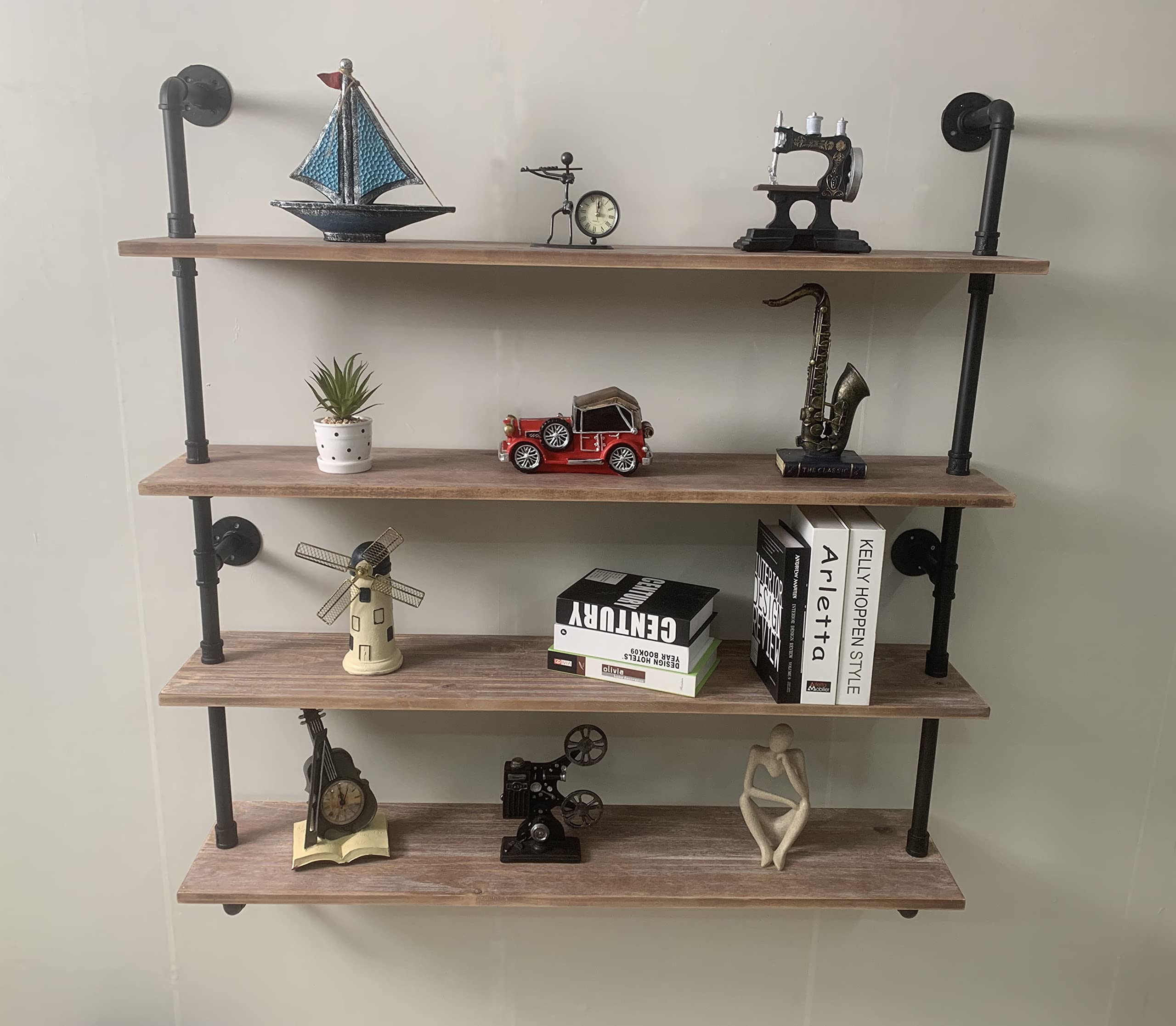Floating Bookshelf Shelves Industrial Pipe Shelving Industrial Floating Pipe Shelves