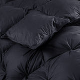 Luxurious All-Season Goose Down Feather Fiber Comforter King Size Duvet Insert