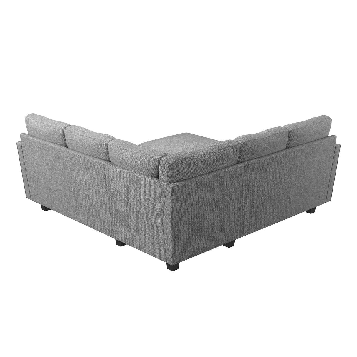 Convertible Sectional Sofa, L Shaped Couch with Storage Ottoman