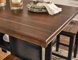 Dolingham Modern Counter Height Dining Table Set with Storage