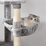 64.5inches Cat Tree Multi-Level Cat Tower for Indoor Cats with Scratching Posts, Board