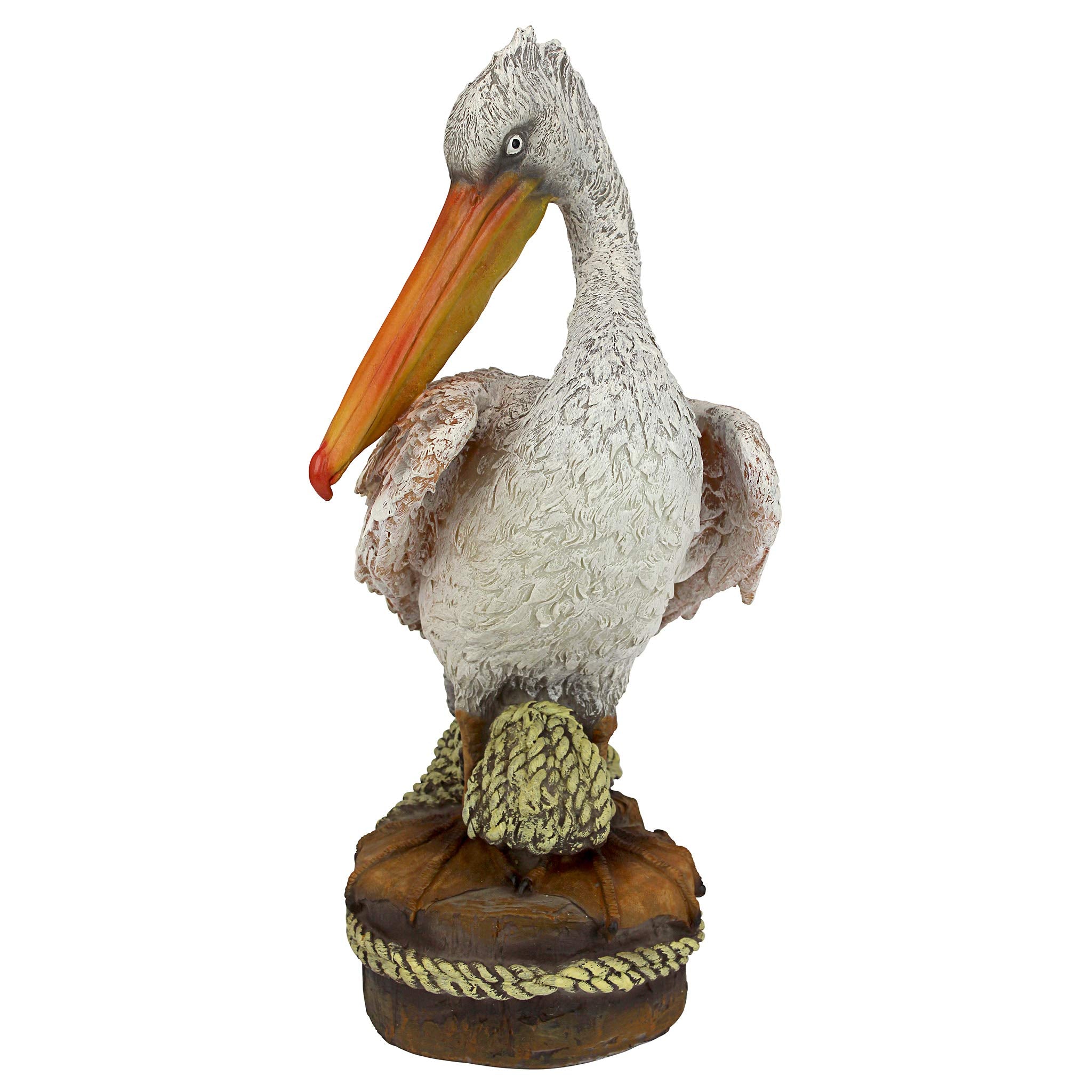 QM205301 Ocean Side Pier 51 Pelican Coastal Decor Garden Statue