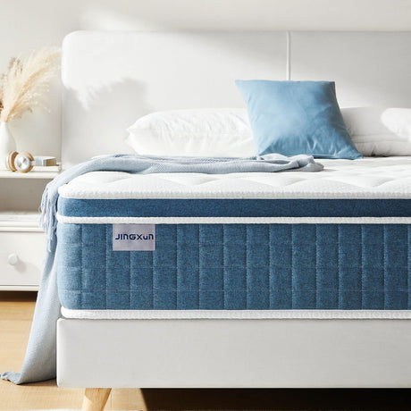 Full Mattress, 10 Inch Hybrid Mattress with Gel Memory Foam