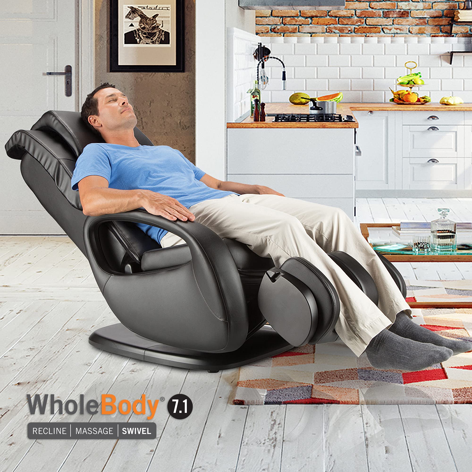 RejuvaGlide Massage Chair – 3D FlexGlide, Foot & Calf Ottoman