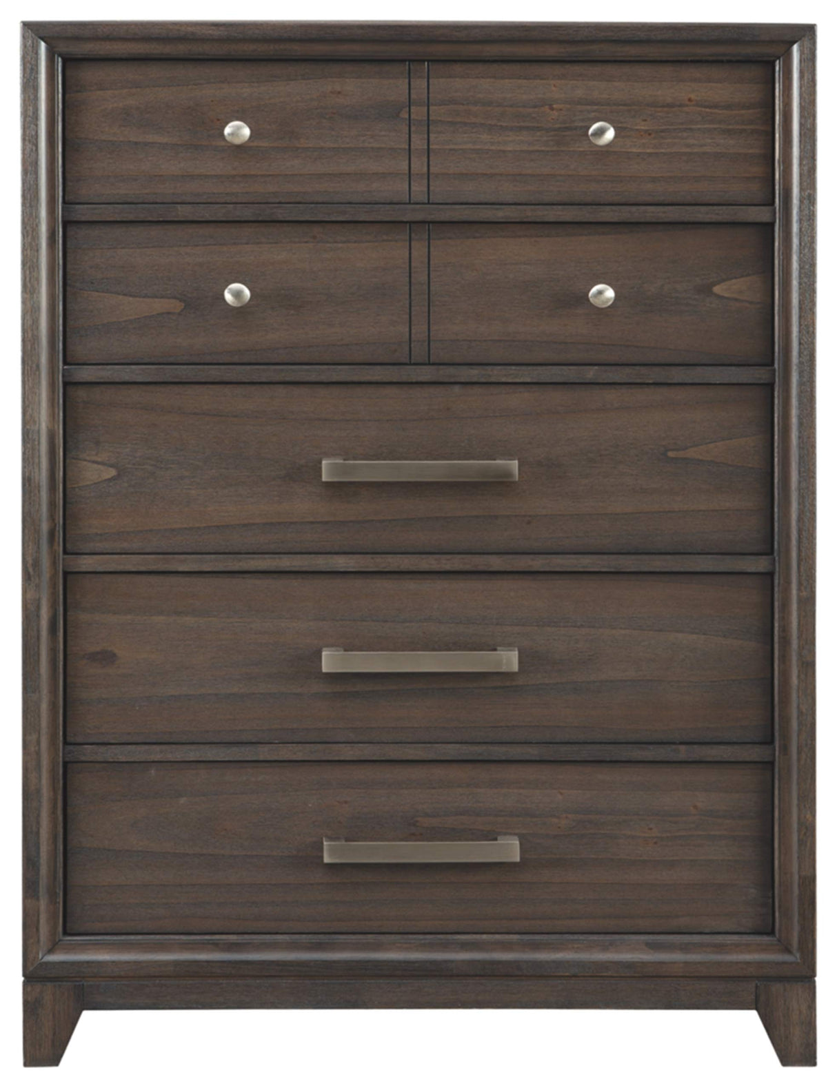 Brueban Transitional Contemporary 5 Drawer Chest with Dovetail Construction