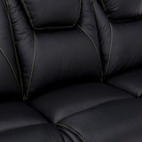 Vienna Home Theater Seating - Top Grain Leather Power Recline Power Headrest