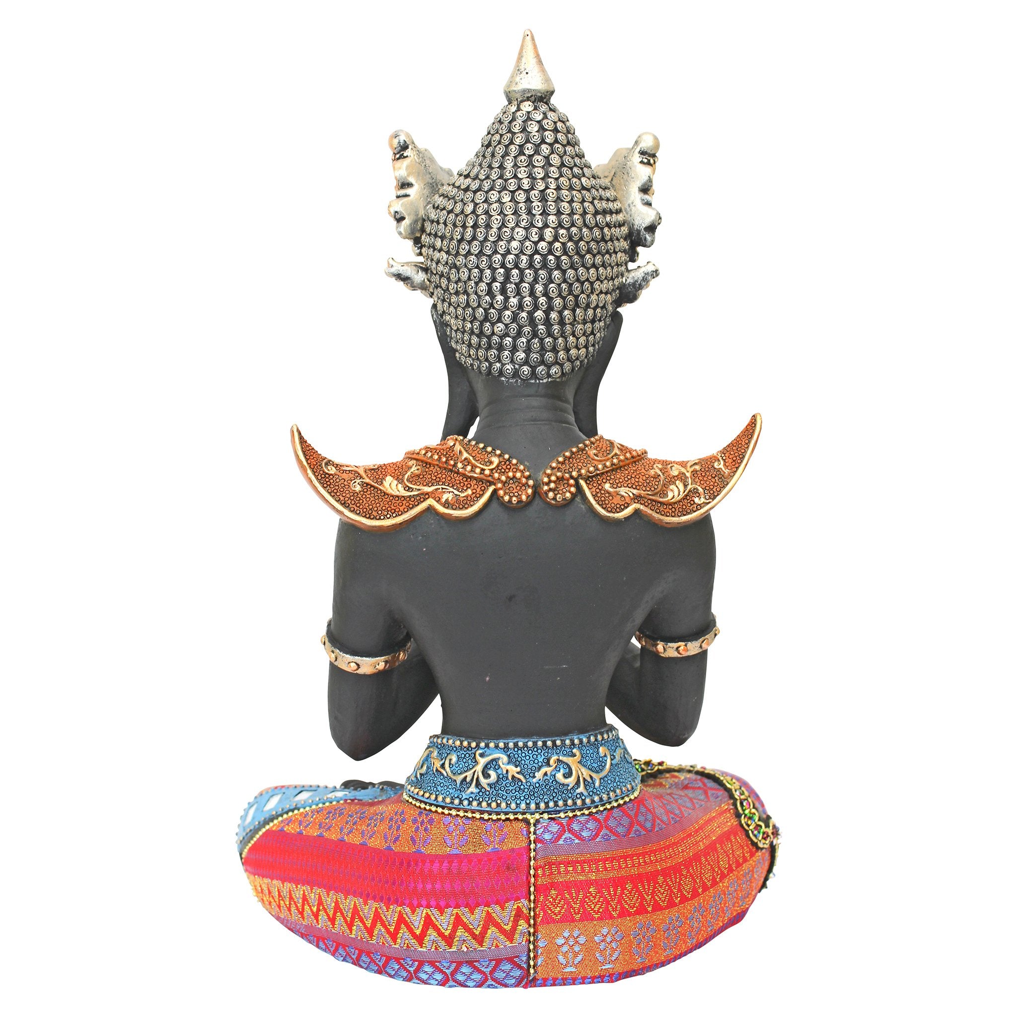 Thai Sukhothai Buddha Asian Statue, Full Color