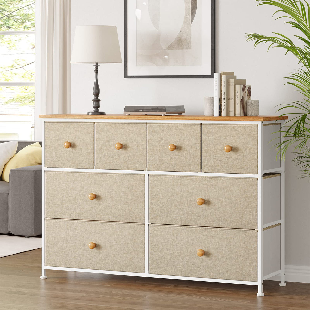 8 Drawer Dresser for Bedroom Chest of Drawers Closets Storage Units Organizer