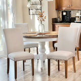 Upholstered Parsons Dining Chairs Set of 4