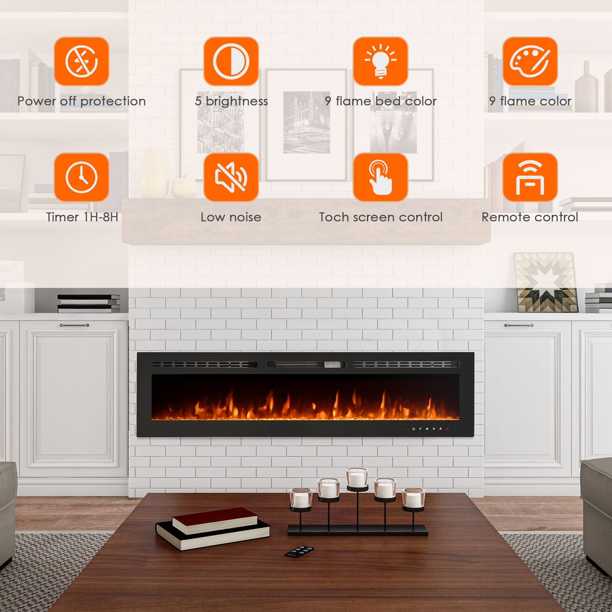 Electric Fireplace Wall Mounted Wall Fireplace Electric