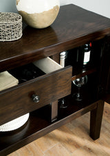 Haddigan New Traditional Dining Room Buffet with Wine Rack