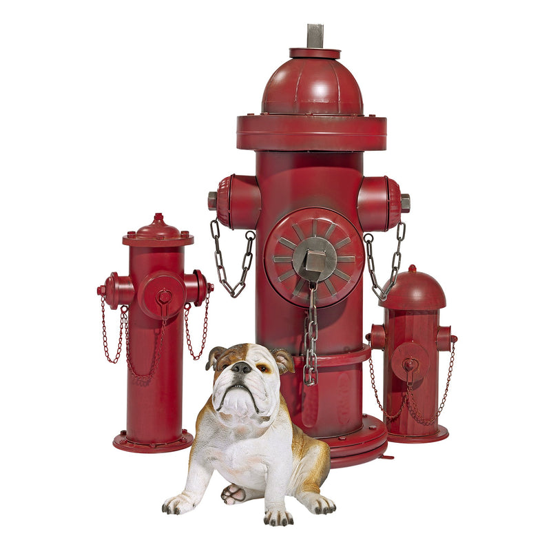 Vintage Metal Fire Hydrant Statue Large