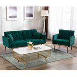 Modern Velvet Accent Chair, Living Room, Bedroom Leisure Single Sofa Chair