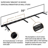 Floating Shelves 60 inch Long 8 "deep Set of 2, Heavy Duty Wood Wall Mounted Shelves