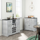 Buffet Sideboard Bar Cabinet with Storage, Removable Wine Racks