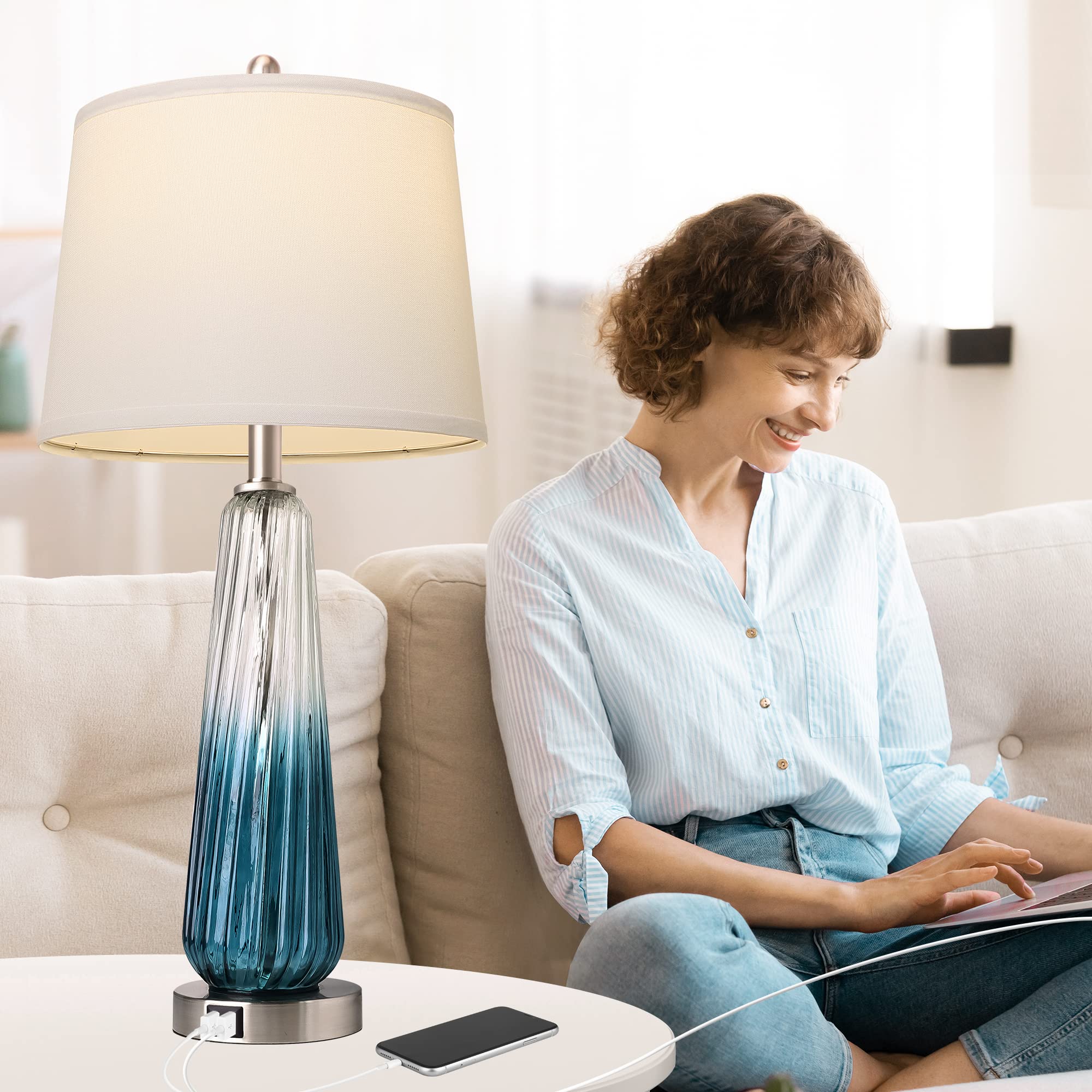 Table Lamps Set of 2 with Touch Control