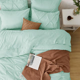 Full Size Comforter Sets - Bedding Sets Full 7 Pieces, Bed in a Bag Green Bed Sets